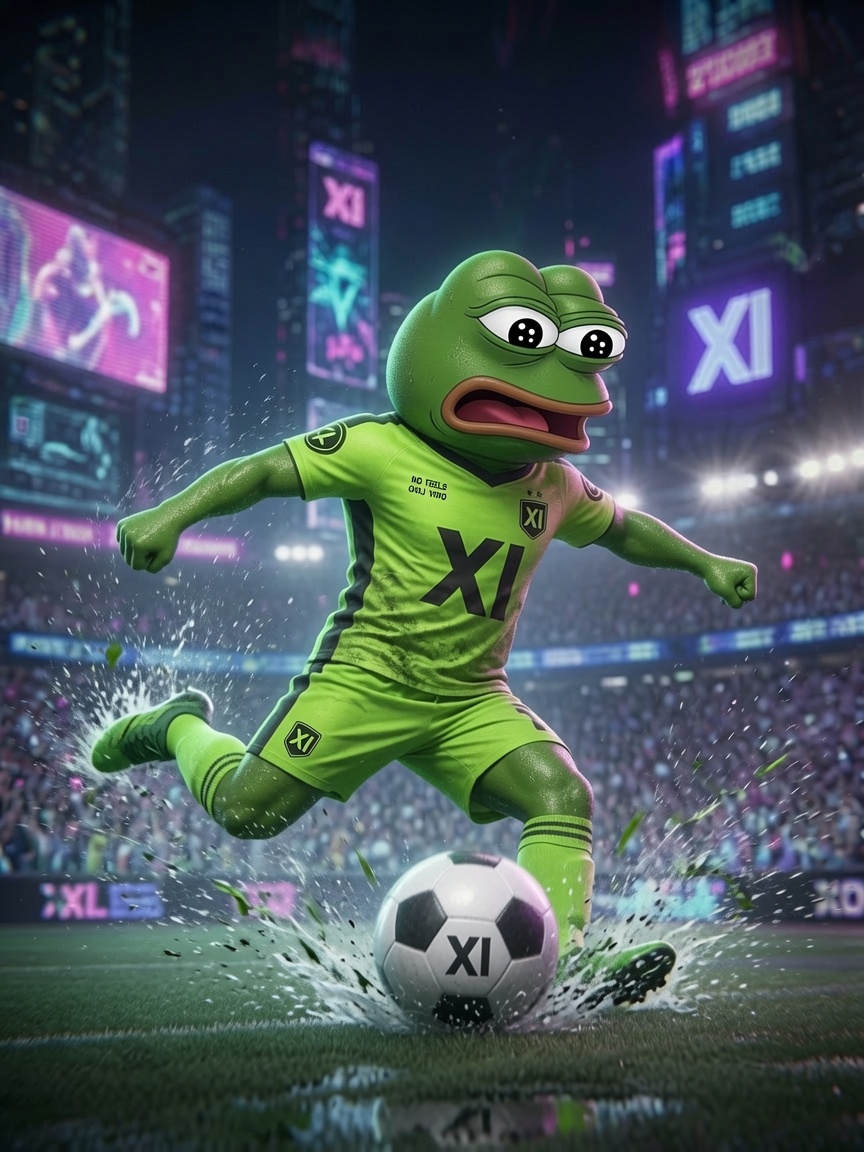 Pepe scoring with water splash in cyber stadium